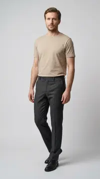 Мужские фактурные брюки (Anthracite Microgrid) view 1