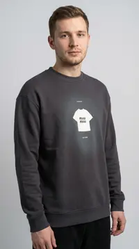 Мужской свитшот Графит (Dark Grey Melange) view 1