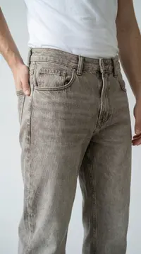 Мужские джинсы STRAIGHT (Кофейный графит) view 2