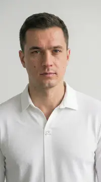 Мужской белый лонгслив-поло BOSSADO (Премиум хлопок) view 2