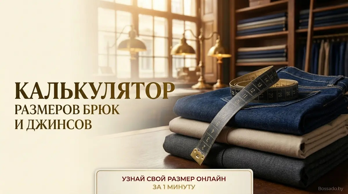 Онлайн-калькулятор размеров мужских брюк и джинсов